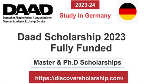 Daad Scholarship In Germany 2023 24 Fully Funded