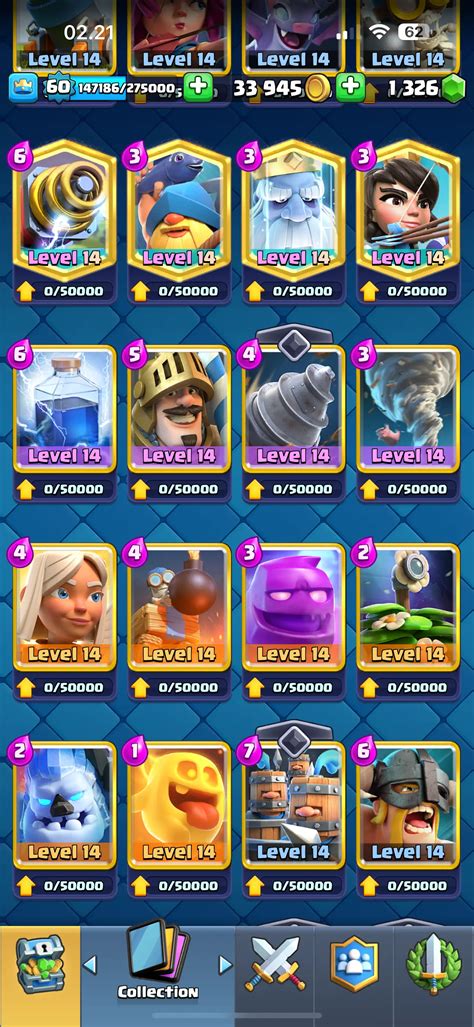 Buy Rare Acc🔥cr Lv 60 Kt 15 🔥22 Elite And 10 Evo🔥max Card 55🔥rare