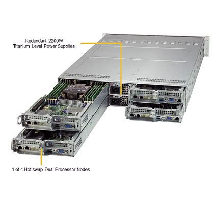 Supermicro Twin Superserver Tp Hc Tr U Rackmount Server