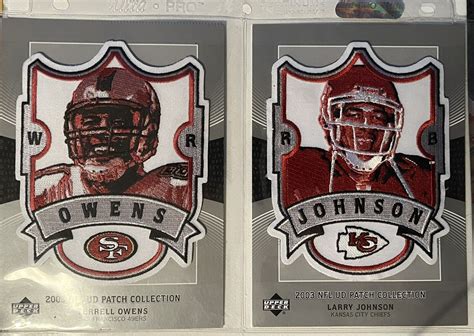 2 2003 UPPER DECK UD NFL PATCH COLLECTION LARRY JOHNSON TERRELL