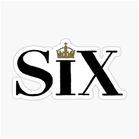 "Six the Musical Simple Logo" Sticker for Sale by daisydance | Redbubble