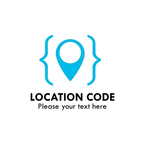 location code logo design template illsutration   pin  code