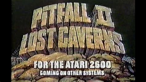 Activision 1984 Commercial Pitfall Ii Lost Caverns Atari 2600 Youtube