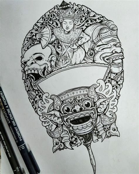 Sketsa Gambar Bali 55 Koleksi Gambar