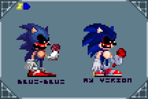 Pixilart FNF Sonic EXE S1 Style By SpongeDrew