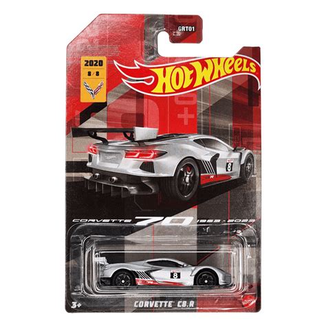 Carrinho Hot Wheels Corvette C8 R Corvette 70 Anos 164 Mattel Superlegalbrinquedos