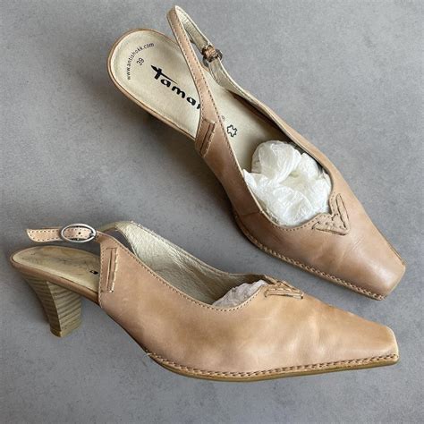 Vintage Nude Kitten Heels Depop