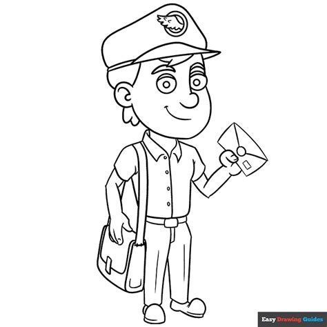 Postman Coloring Page