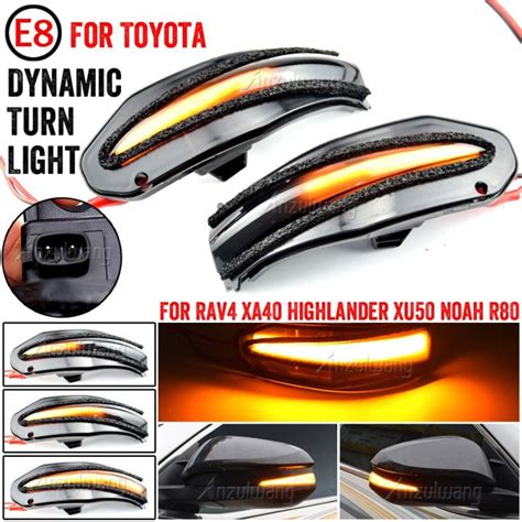 Pcs Led Side Mirror Dynamic Turn Signal Sequential Light For Toyota