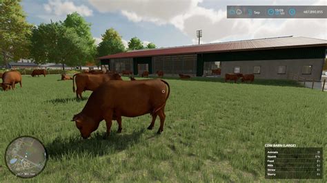 Cow Barn Big V1 1 FS22 Mod Farming Simulator 22 Mod