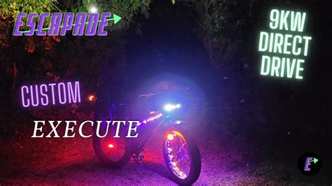 Custom Escapade Execute Fat Tire 9000w Powerful Fat Tire E Bike