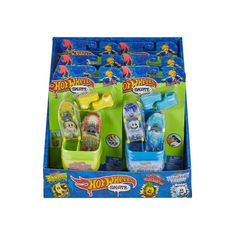 Hot Wheels Skate Caja De Chicles Con 2 Monopatines