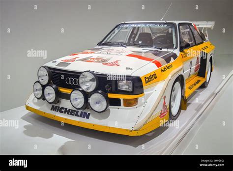 STUTTGART GERMANY APRIL 7 2017 1985 Audi Sport Quattro S1 Driver