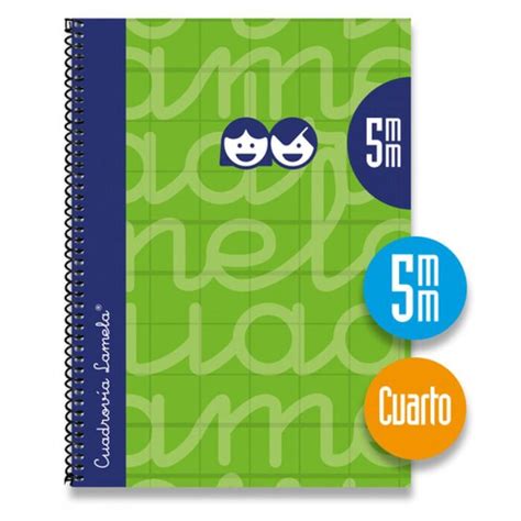 Cuaderno Espiral Cuadrovia X Mm Hj Gr T Ex Verde Cuadernos