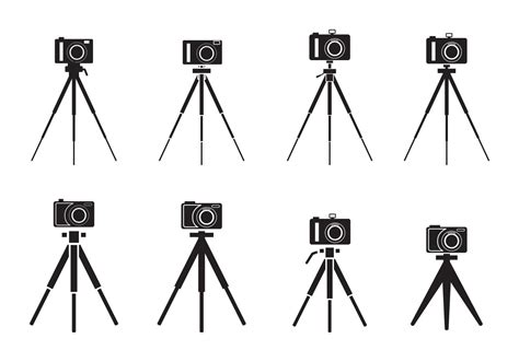 Camera Tripod Silhouette Vector Art At Vecteezy