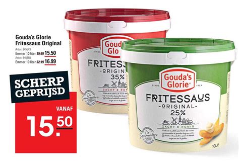 Gouda S Glorie Fritessaus Original Aanbieding Bij Sligro Folders Nl