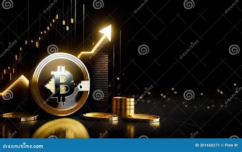 Bitcoin Background Concept, Bitcoin Chart Illustration, Btc ...