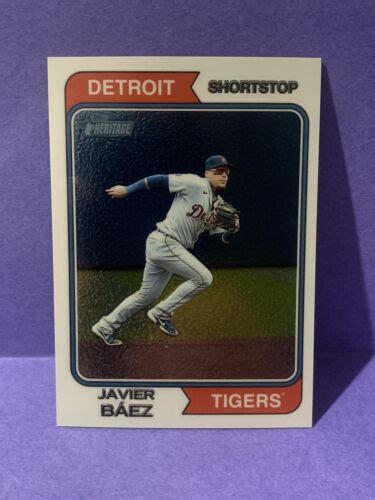 2023 Topps Heritage Chrome 72 Javier Baez 999 EBay