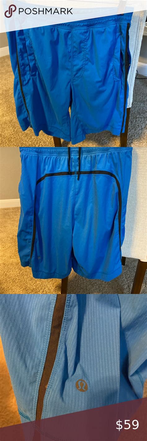 Lululemon Pace Breaker Shorts Pocket Blue Lined In Clothes