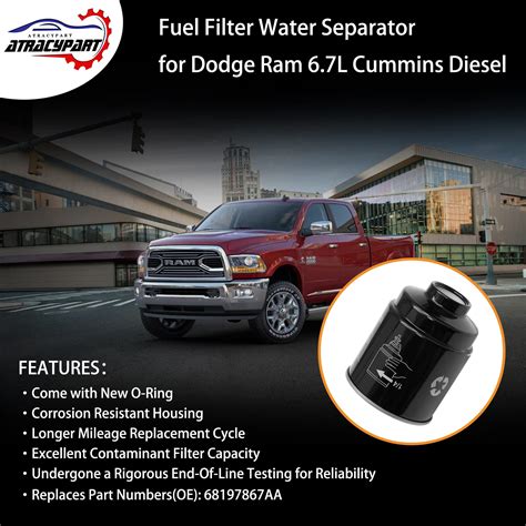 67l Cummins Fuel Filter Water Separator Replacement For