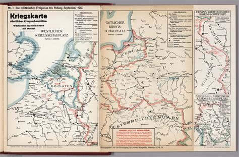 World War I Map German Nr 1 Military Events To September 1914