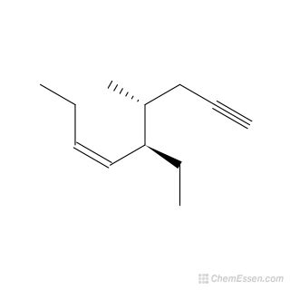 4R 5R 6Z 5 Ethyl 4 Methylnon 6 En 1 Yne Structure C12H20 Over 100