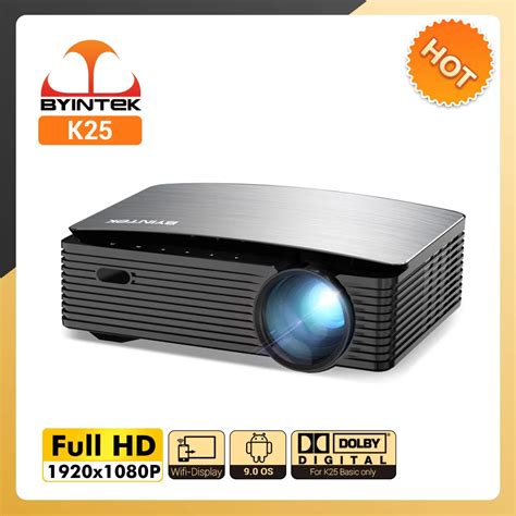 BYINTEK K25 Full HD 4K 1920x1080P LCD Smart Android 9 0 Wifi LED Video