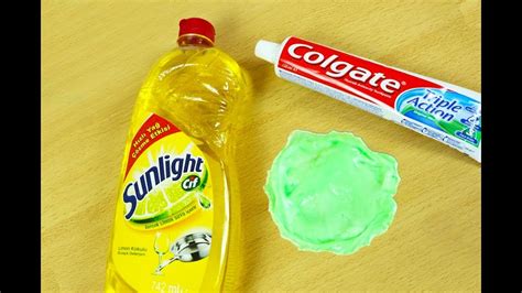 Dish Soap And Colgate Toothpaste Slime How To Make Slime Soap Salt