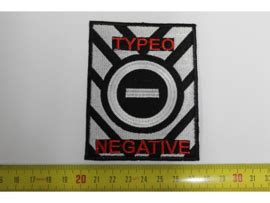 Type O Negative Red Name Logo Patches Riffs Merchandise