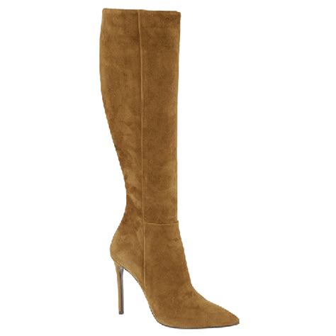 Evaluna Light Brown Suede Boots With A Stiletto Heel From Wunderl In Austria Stiefel