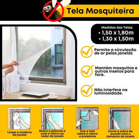 Tela Para Janela Mosquito - Tela Mosqueteira Para Janela Protetora de Mosquito Anti-inseto ...