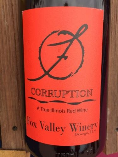 Fox Valley Winery Corruption Red Vivino US