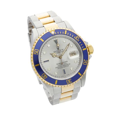 Submariner Reference 16613 A Yellow Gold Stainless Steel Diamond