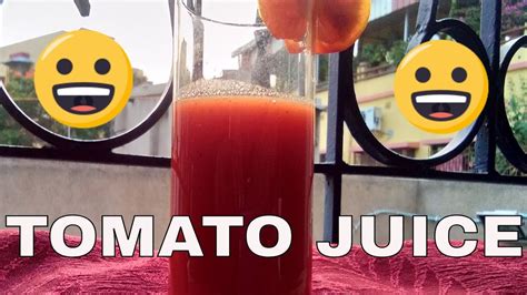 How To Make Fresh Tomato Juice Recipe Youtube