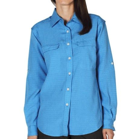 ExOfficio Gill Shirt - UPF 20+, Long Sleeve (For Women) in Mediterranean