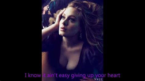 Adele One And Only Lyrics Youtube