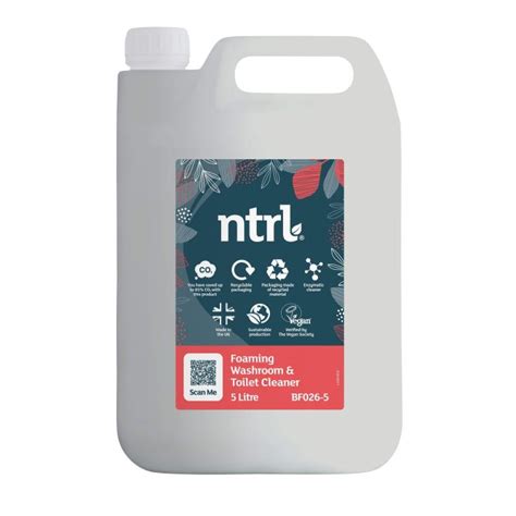 Jangro Ntrl Foaming Washroom And Toilet Cleaner 5l