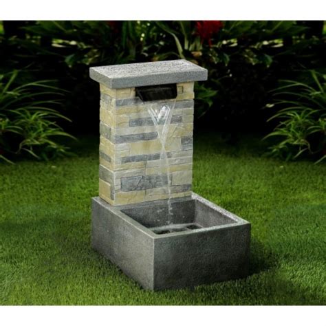 Jeco FCL152 Stone Finish Water Fall Fountain With LED Light 1 Fred Meyer