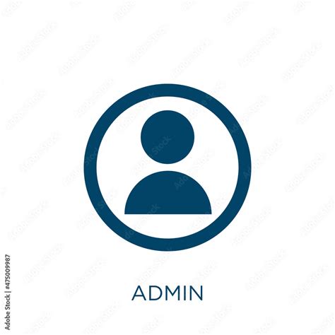 admin vector icon. person filled flat symbol for mobile concept and web ...