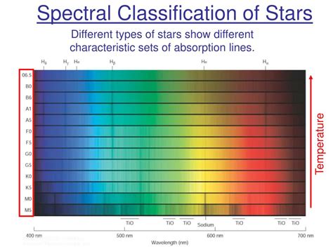 Spectral Class Of Stars Chart