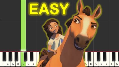 Rainy Day Song Spirit Riding Free Easy Piano Tutorial Youtube