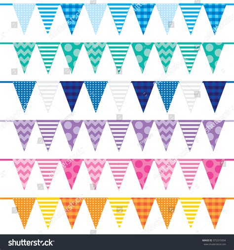 Colorful Cute Bunting Banner Suitable Your Stock Vector Royalty Free