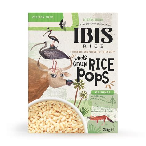 Organic Wholegrain Rice Pops Unsweetened Ibis Rice Uk