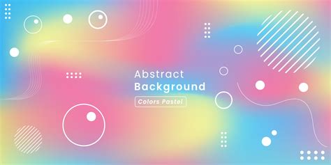 Pastel Color Vector Background with Abstract Geometric Ornament. For ...