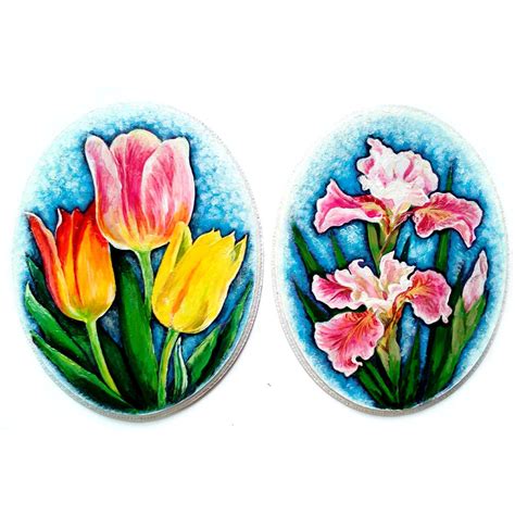 Iris Painting Wood Original Art Floral Painting Flower Wall - Inspire ...