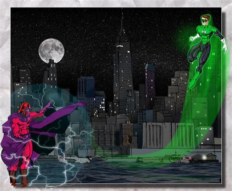 Fan Art Green Lantern Vs Magneto Me Digital Art 2015 Rdccomics