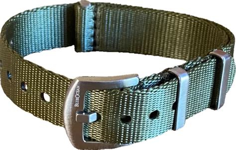 Pulseira Nato Premium Nylon Seat Belt Verde Mm Parcelamento Sem Juros