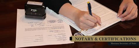 Certification And Notary Services Montana Secretary Of State Corey Stapleton