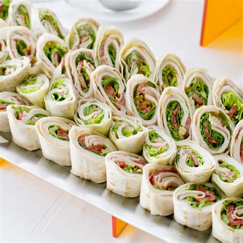 Plate Of Many Mini Bite Size Sandwich Appetizers Stock Image Image Of