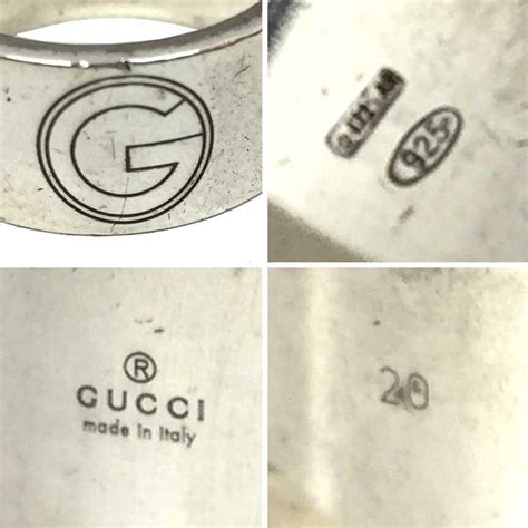 Gucci グッチ Gロゴリング ＃20 日本サイズ19号 シルバー925 メンズ アクセサリー Aq6052 Aq6052ブランドand着物